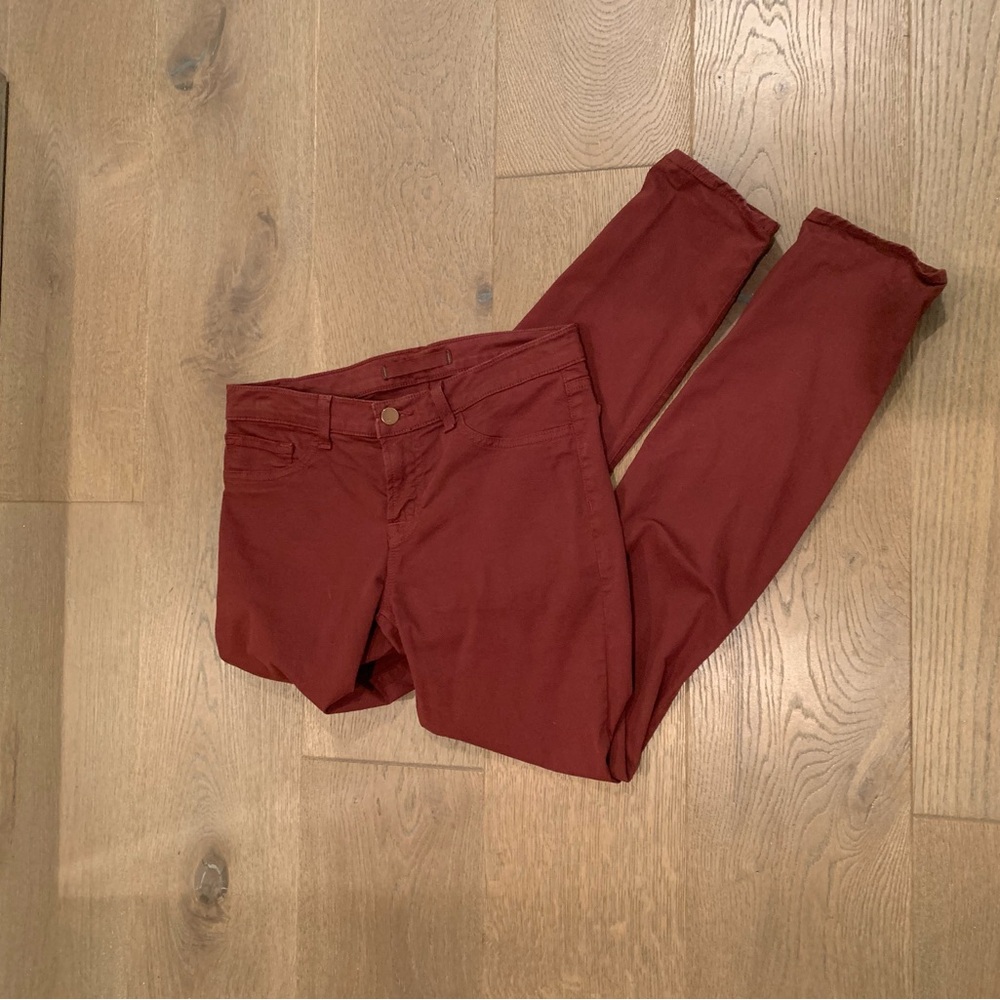 J Brand 27 red skinny jeans